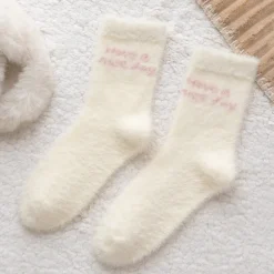 Fuzzy Berry Socks