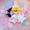 Fuzzy Bunny Embroidered Slippers