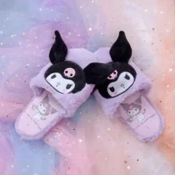 Fuzzy Bunny Embroidered Slippers