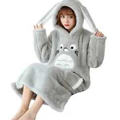 Fuzzy Chinchilla Nightgown