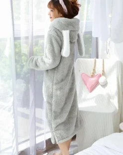 Fuzzy Chinchilla Nightgown