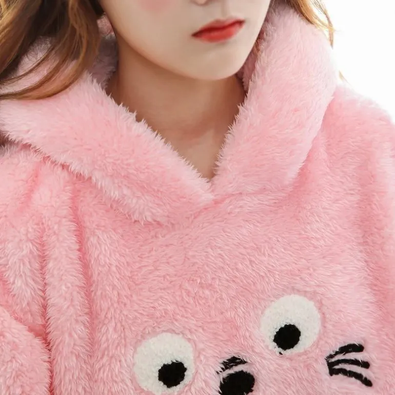 Fuzzy Chinchilla Nightgown