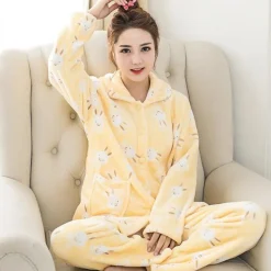 Fuzzy Flannel Pajama Sets