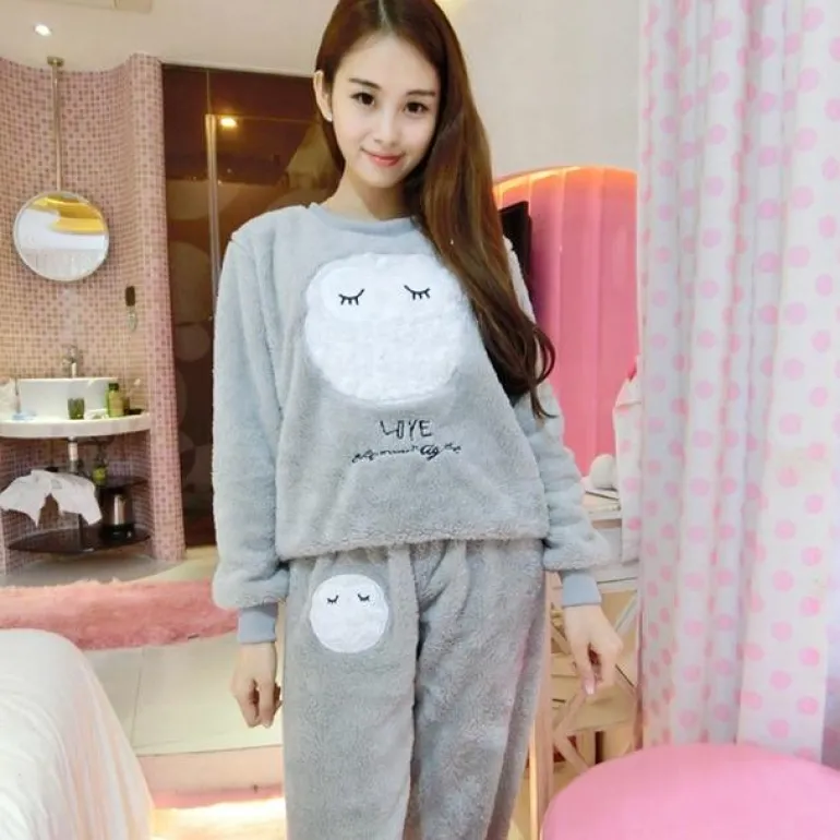 Fuzzy Flannel Pajama Sets