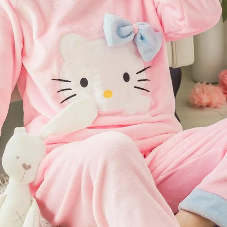 Fuzzy Flannel Pajama Sets