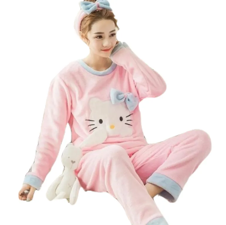 Fuzzy Flannel Pajama Sets