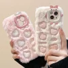 Fuzzy Heart Imprinted iPhone Case