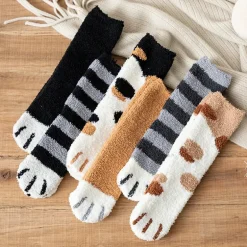 Fuzzy Neko Paw Socks