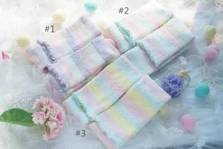 Fuzzy Pastel Long John Leggings