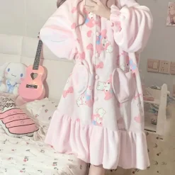 Fuzzy Pink Bunny Nighty