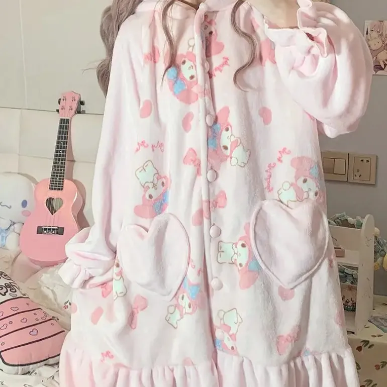 Fuzzy Pink Bunny Nighty