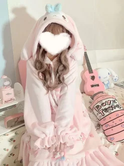 Fuzzy Pink Bunny Nighty