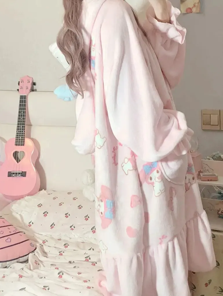 Fuzzy Pink Bunny Nighty