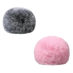 Fuzzy Pink Foam Microphone Dust Muff Cover