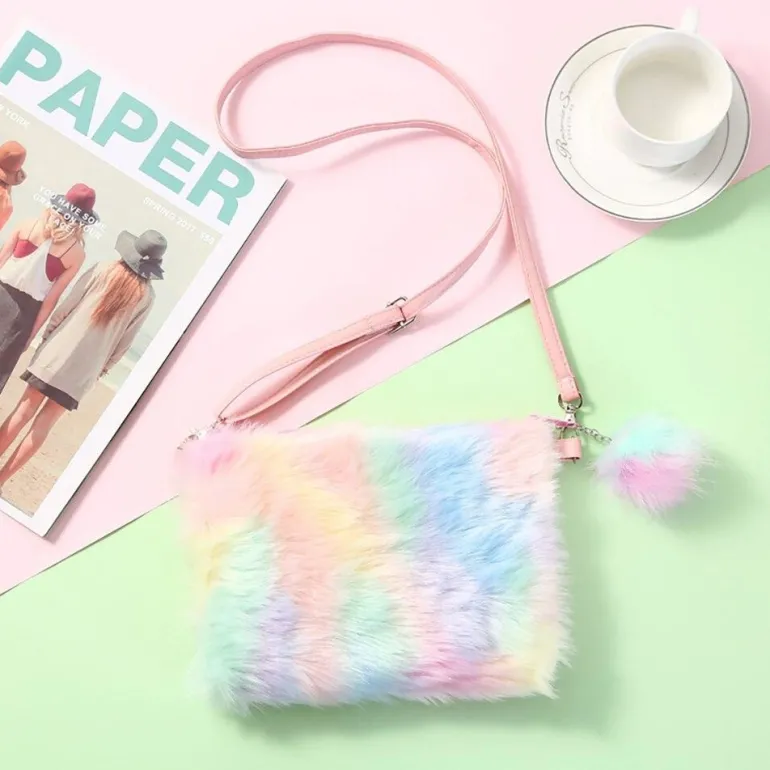Fuzzy Plush Handbag