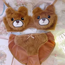 Fuzzy Teddy Lingerie Set
