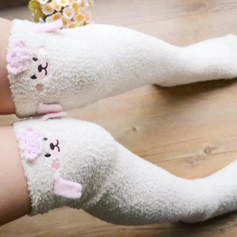 Fuzzy Thigh Highs (15+ Styles)