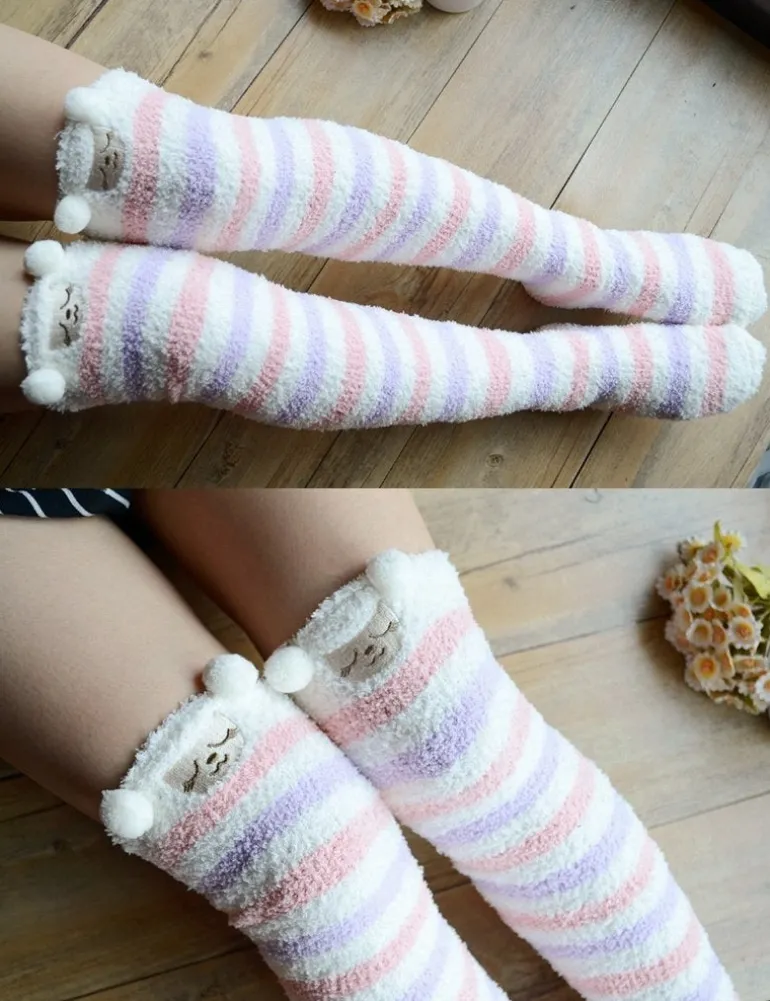 Fuzzy Thigh Highs (15+ Styles)