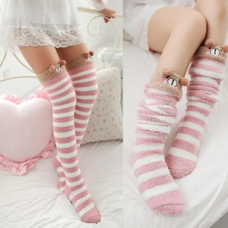 Fuzzy Thigh Highs (15+ Styles)