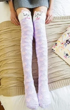 Fuzzy Thigh Highs (15+ Styles)
