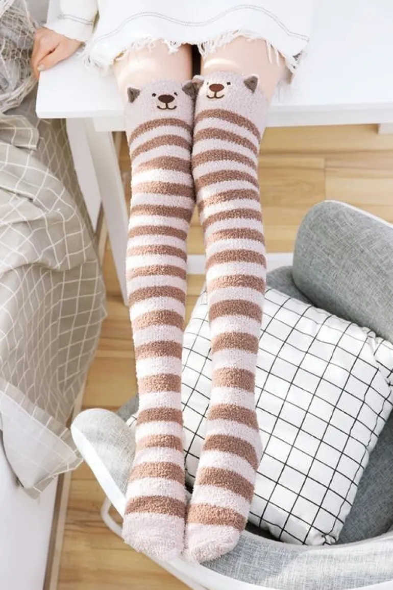 Fuzzy Thigh Highs (15+ Styles)
