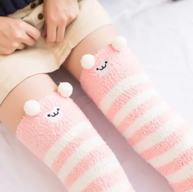 Fuzzy Thigh Highs (15+ Styles)