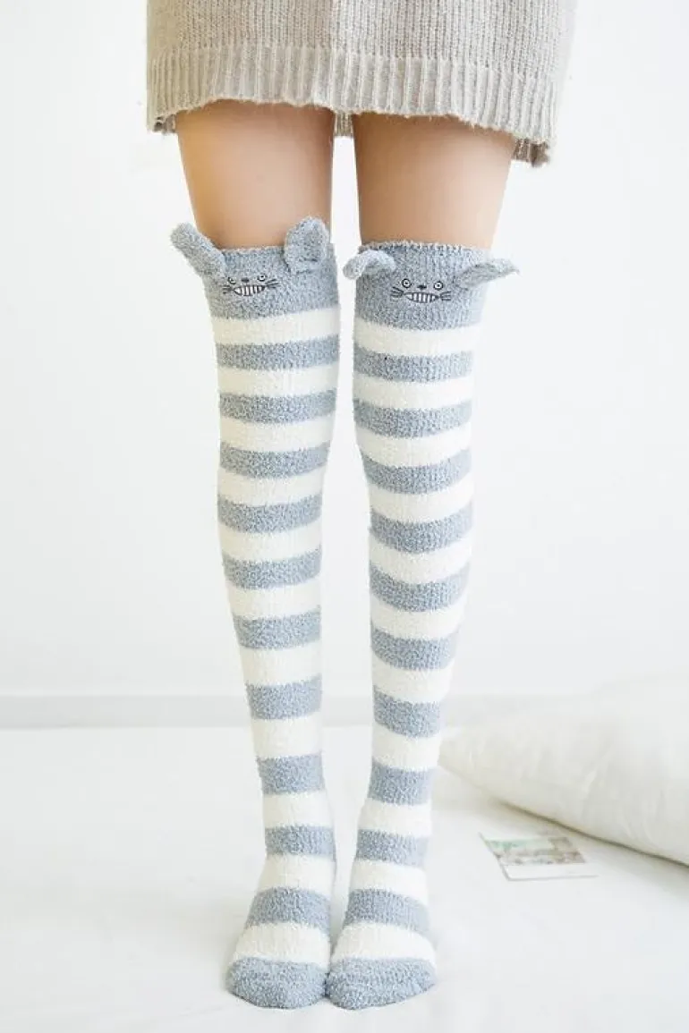 Fuzzy Thigh Highs (15+ Styles)