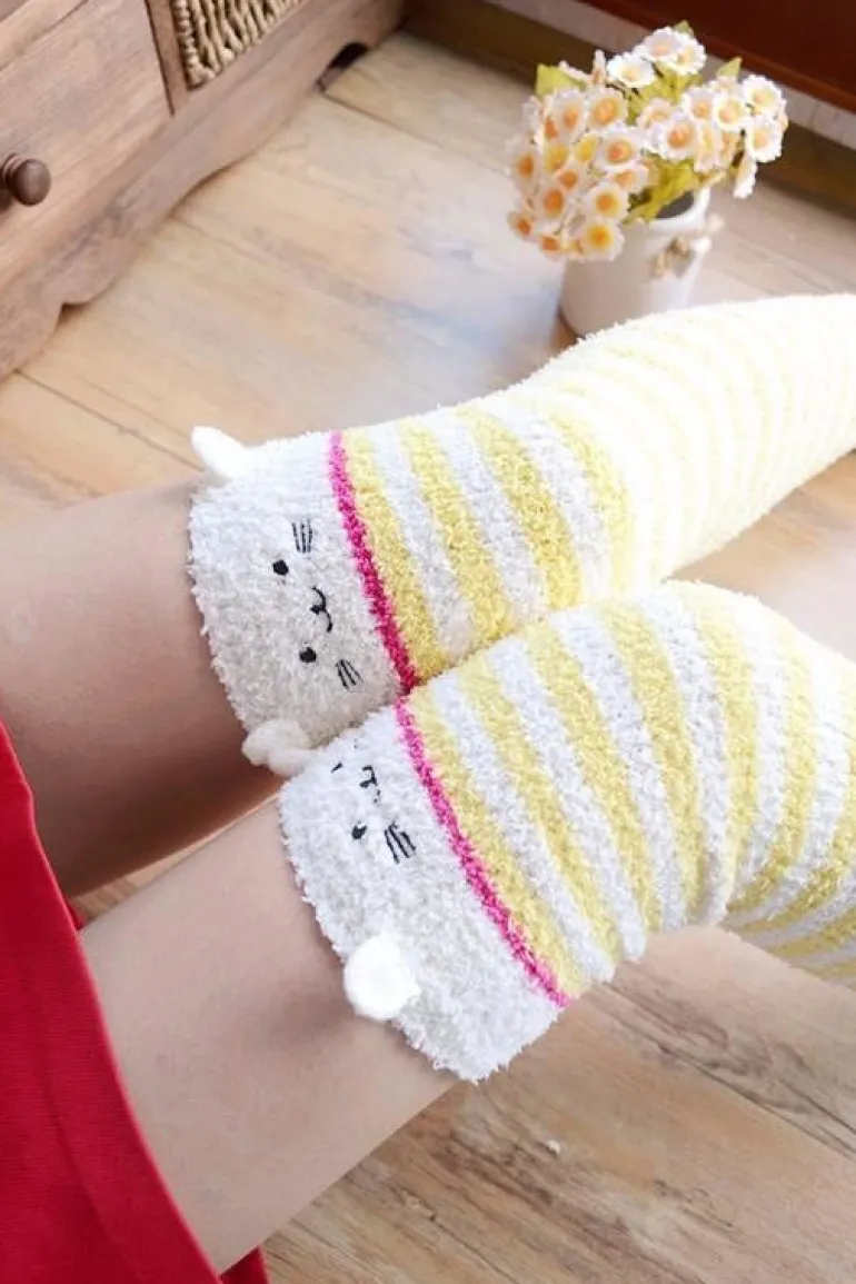 Fuzzy Thigh Highs (15+ Styles)