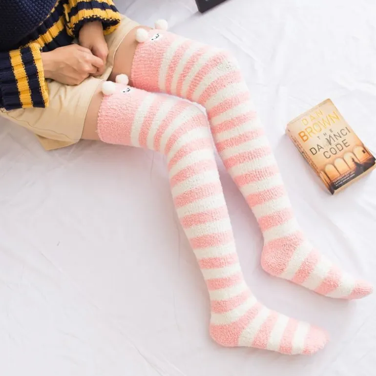Fuzzy Thigh Highs (15+ Styles)