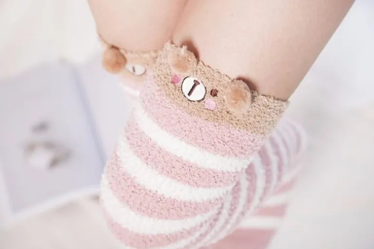 Fuzzy Thigh Highs (15+ Styles)