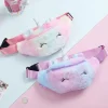 Fuzzy Unicorn Fanny Packs