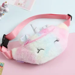 Fuzzy Unicorn Fanny Packs