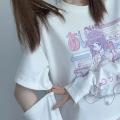 Gaming E-Girl Crop Top With Cuffs