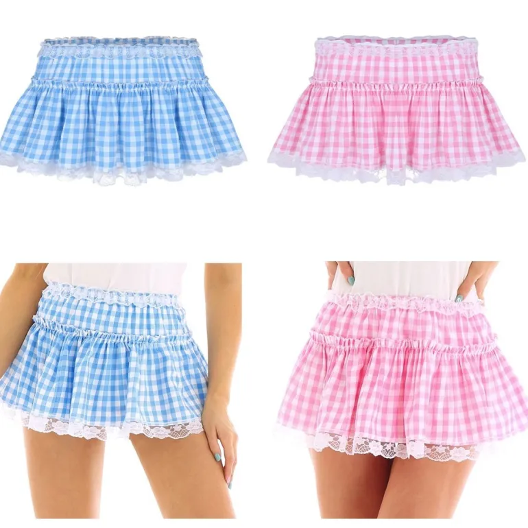 Gingham Micro Skirt