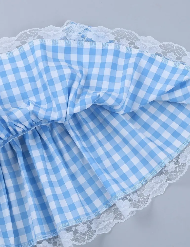 Gingham Micro Skirt