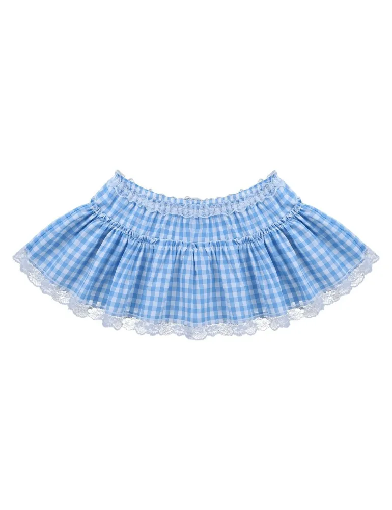 Gingham Micro Skirt