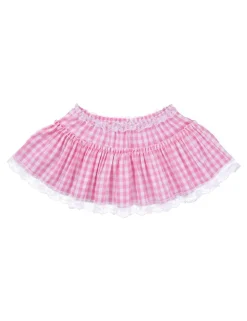 Gingham Micro Skirt
