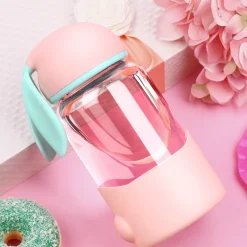 Glass Bunny Water Bottle