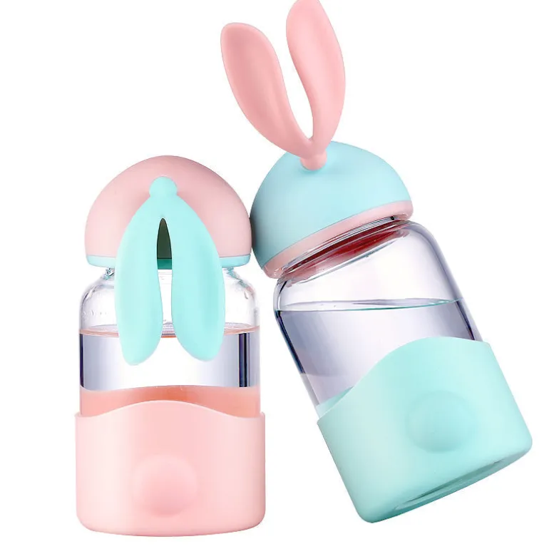 Glass Bunny Water Bottle