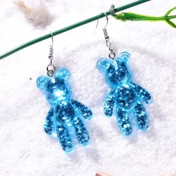 Glitter Bear Earrings