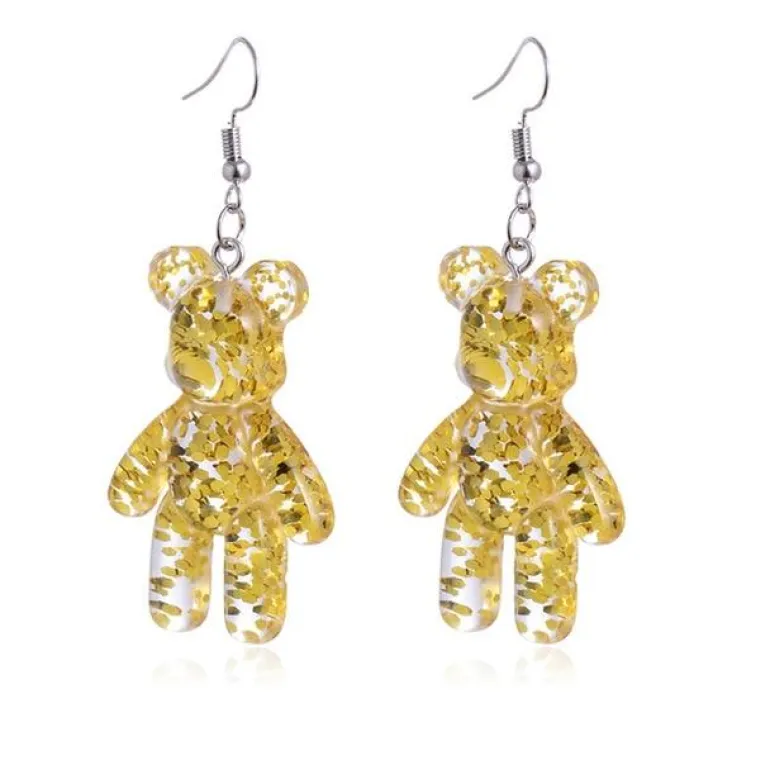 Glitter Bear Earrings