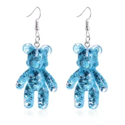 Glitter Bear Earrings