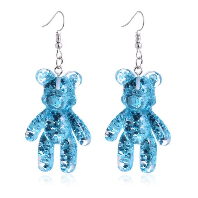 Glitter Bear Earrings