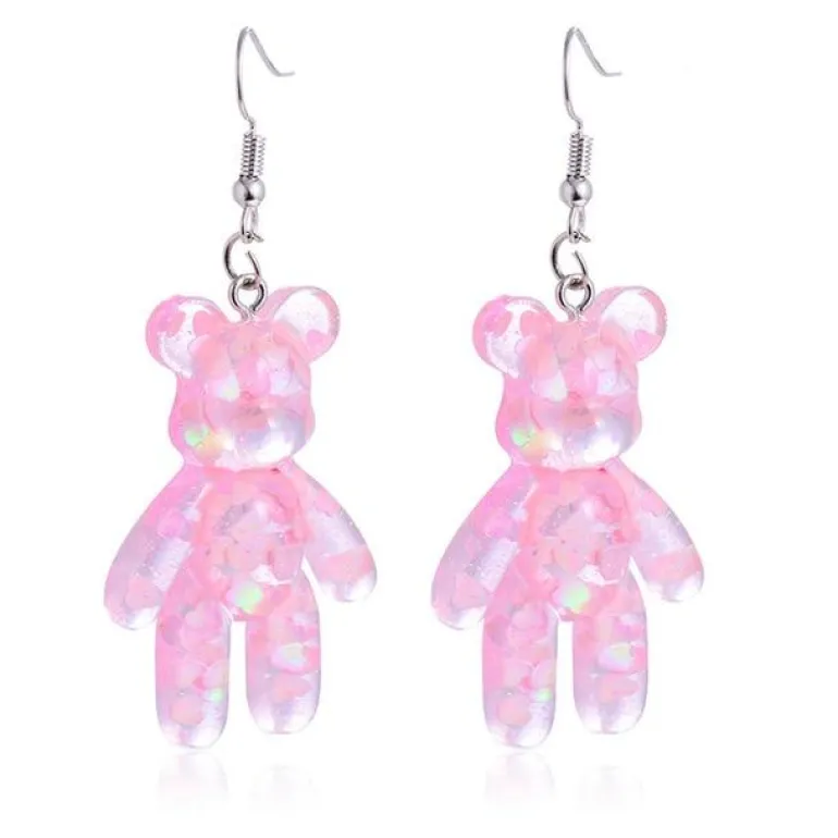 Glitter Bear Earrings