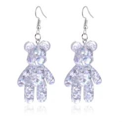 Glitter Bear Earrings