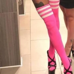 Glitter Rainbow Thigh Highs
