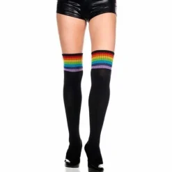 Glitter Rainbow Thigh Highs