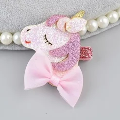 Glitter Unicorn Barettes