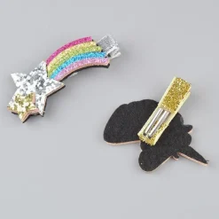Glitter Unicorn Barettes