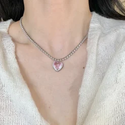 Glittering Heart Necklace